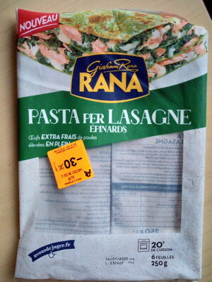Pasta per lasagne Épinards