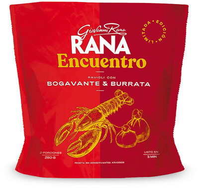 Ravioli con bogavante & burrata