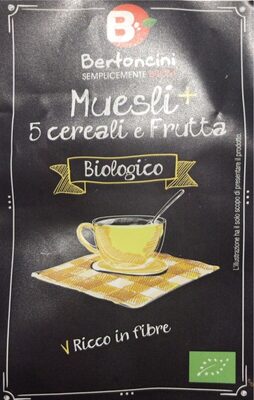 Muesli+ 5 cereali e frutta biologico