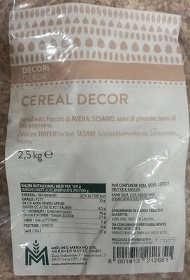 Cereal decor