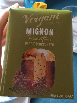 Mignon panettone pere e cioccolato