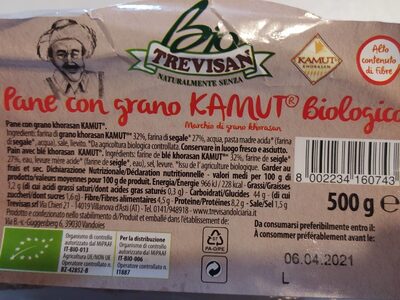 Pane con grano kamut biologico