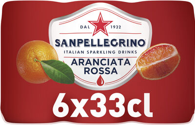 SAN PELLEGRINO Boisson pétillante au jus d'orange sanguine 33cl x6