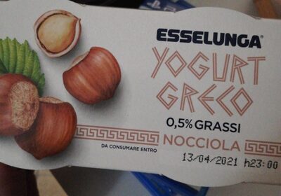 Yogurt greco 0,5% grassi nocciola