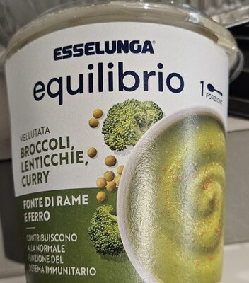 Vellutata broccoli, lenticchie, curry