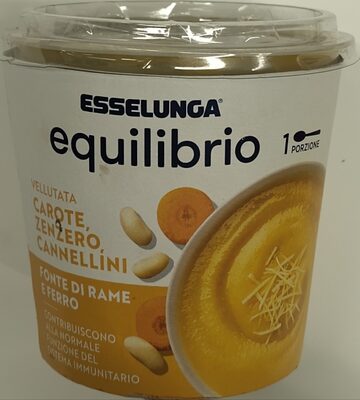 Vellutata carote, zenzero, cannellini