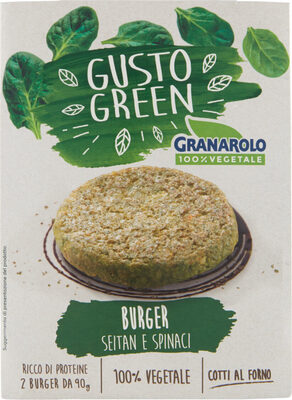 Gusto green burge seitan e spinaci