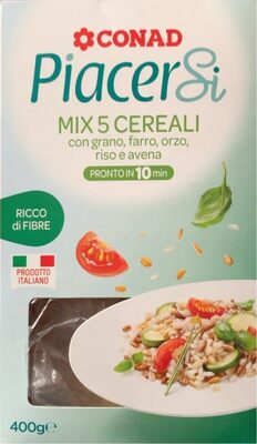 Mix 5 Cereali con grano, farro, orzo, riso e avena Piacersi