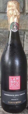 Вино газоване "Lambrusco Dell'Emilia Amabile Corte Rosa", напівсолодке, червоне, виноградне
