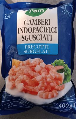 Gamberi indopacifici sgusciati precotti e surgelati