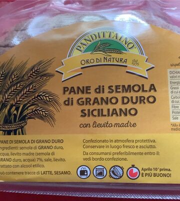 Pane di semola grano duro siciliano