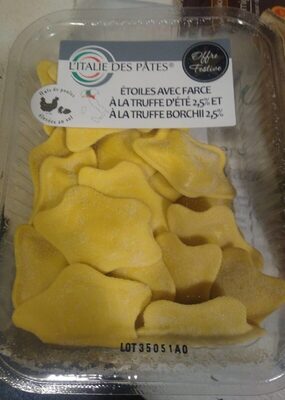 Étoiles avec farce à la truffe d'été et a la truffe borchi