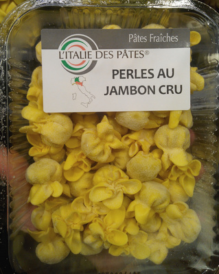Perles au jambon cru