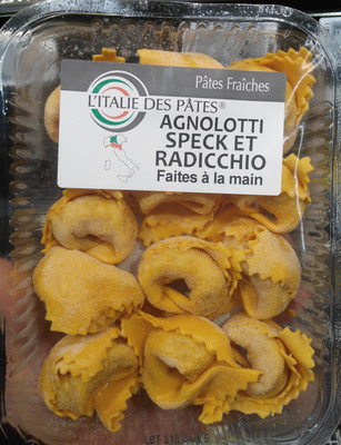 Agnolotti speck et radicchio