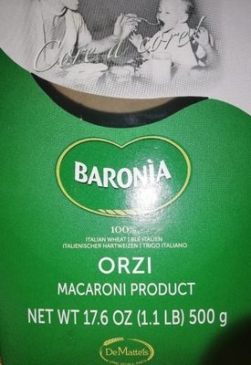 Orzi macaroni product
