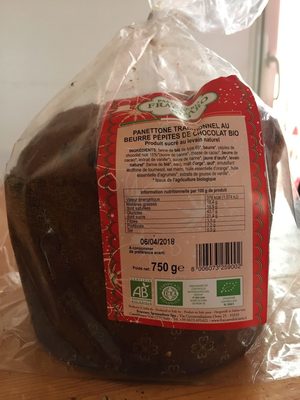 Panettone Traditionnel au Beurre Pépites de Chocolat