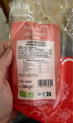 Panettone Bio Aux Pepites De Chocolat