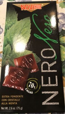 Nero Nero - Extra fondente con cristalli alla menta