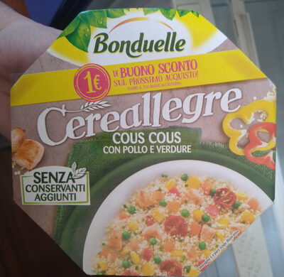 Cereallegre-Cous Cous Pollo Verdure