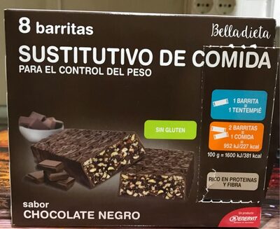 Sustitutivo de comida chocolate negro