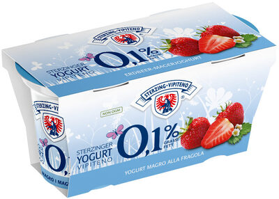 Yogurt magro 0,1% - 125g x 2 - Gusto fragola