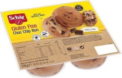 Gluten Free Choc Chip Bun 4 x (220g)