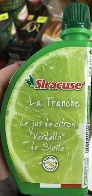 La Tranche Le Jus de Citron "Verdello" de Sicile