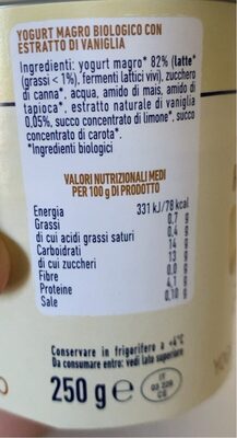 yogurt magro vaniglia del Madagascar