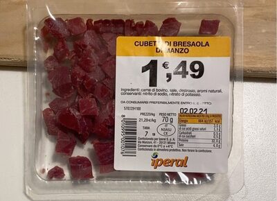 Cubetti di bresaola di Manzo