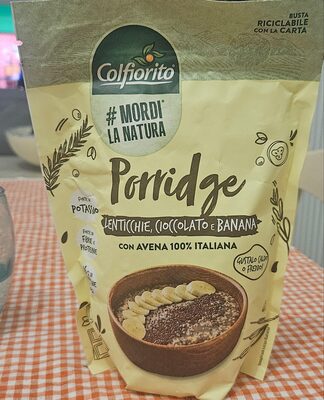 Porridge lenticchie cioccolato banana