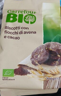 biscotti con fiocchi di avena e cacao