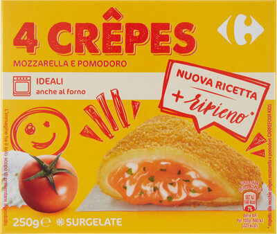 Crêpes mozzarella e pomodoro surgelate