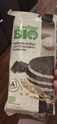 Gallette di riso con cioccolato fondente