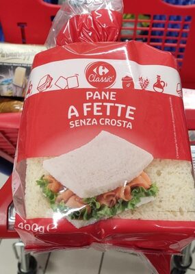 Pane a fette senza crosta