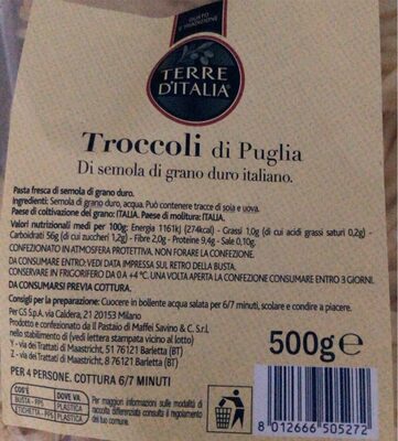 Troccoli di puglia