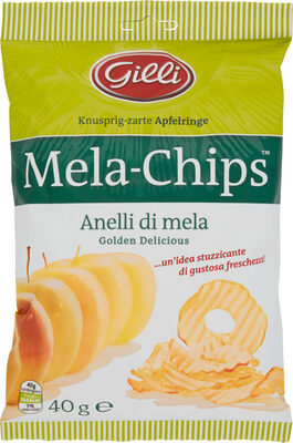 Mela-chips anelli di mela golden delicious
