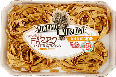 Fettuccine specialità di farro integrale e uova fresche