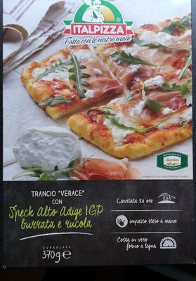 trancio verace con speck alto adige igp, burrata e rucola