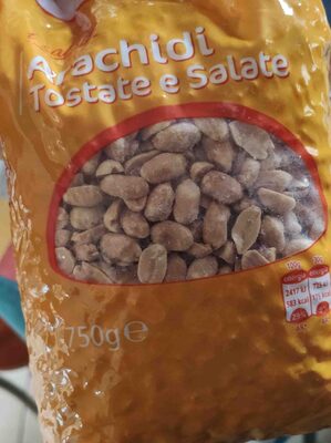 Arachidi tostate e salate