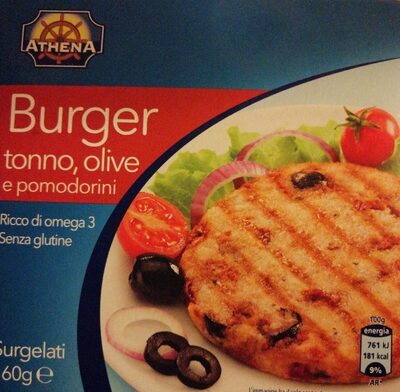 Burger tonno, olive e pomodorini