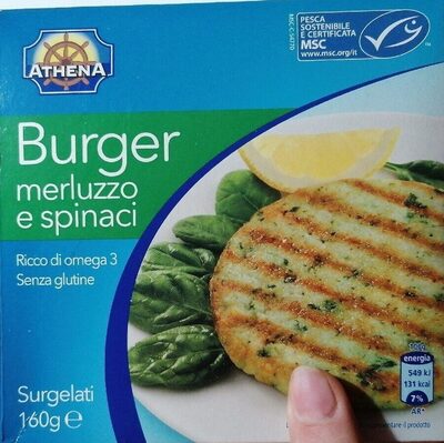 Burger merluzzo e spinaci
