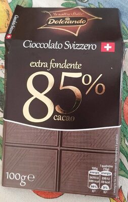 Cioccolato svizzero extrafondente 85%
