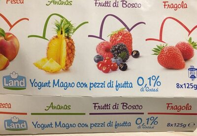 Yogurt magro con pezzi di frutta