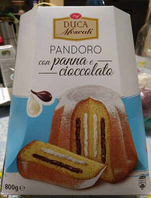 Pandoro panna e cioccolato