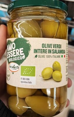 Olive verdi intere in salamoia