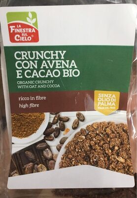 Crunchy con avena e cacao bio