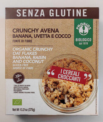 Organic Crunchy Oat Flakes - Banana, Raisin And Coconut