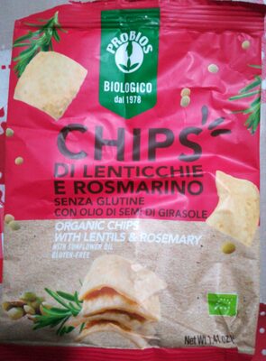 Chips di lenticchie e rosmarino