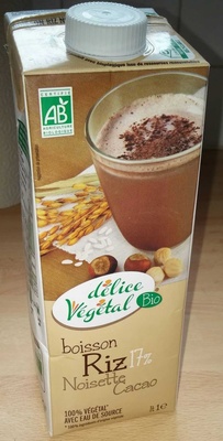 Boisson Riz 17 % Noisette Cacao