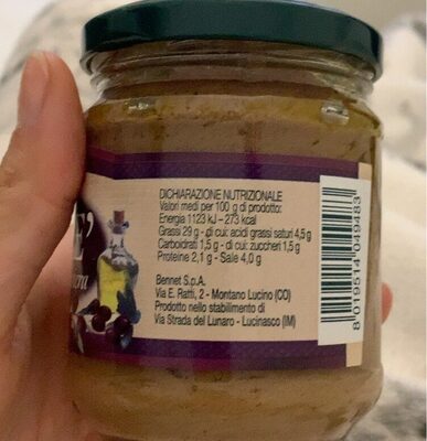 Pate' di olive riviera